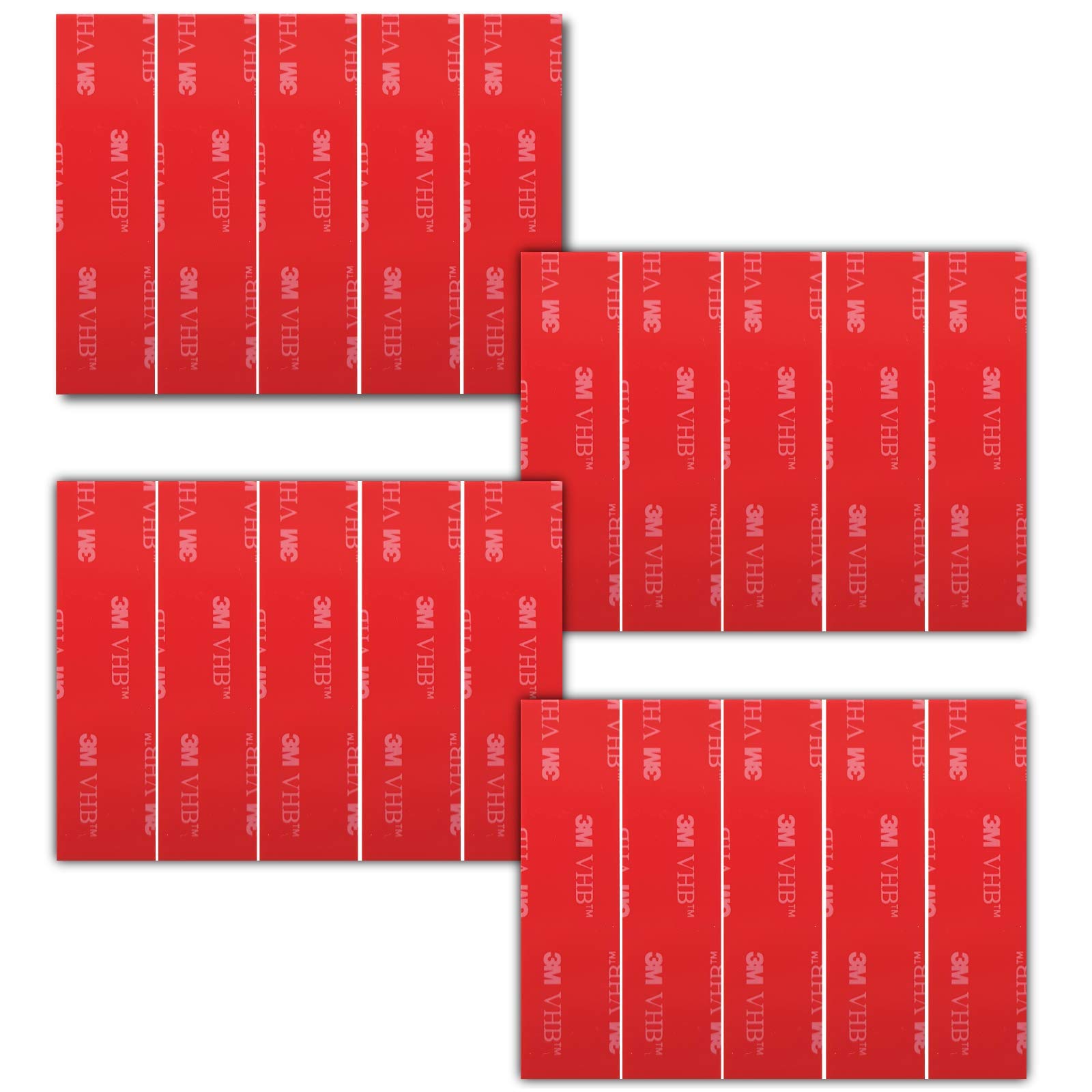 Sticky Assets Klebepads für Nummernschilder, stark, 3M, VHB, doppelseitig, 20 Stück von Sticky Assets