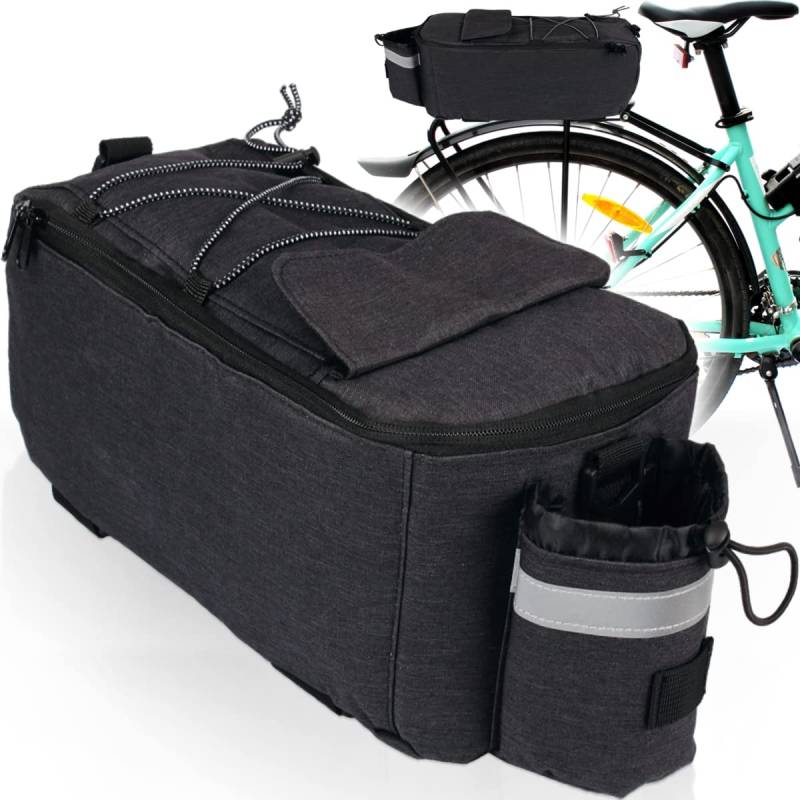 Stimo Gepäckträgertasche für Fahrrad wasserabweisend Fahrradtasche mit Schultergurt Gepäckträger Transporttasche von Stimo