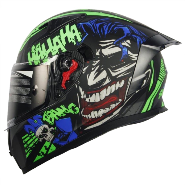 Motorradhelm Sting SKS Surprise Neongrün Sonnenblende + Schwarzes V... von Sting Helme