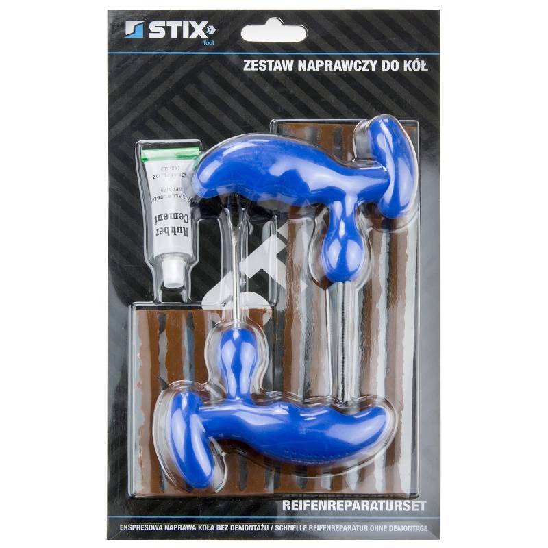 Stix Reifen Reparaturset Flicken Satz Auto Pannenset Roller Motorrad Kit von Stix