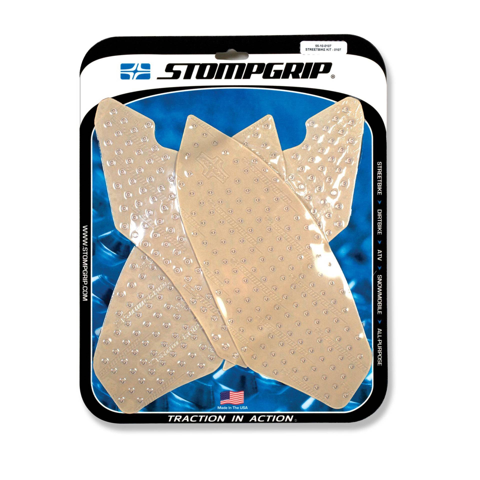 STOMPGRIP Traction Pad Tankpad Volcano für BMW S 1000 R Bj. 2014-2020, Farbe: Klar von Stompgrip