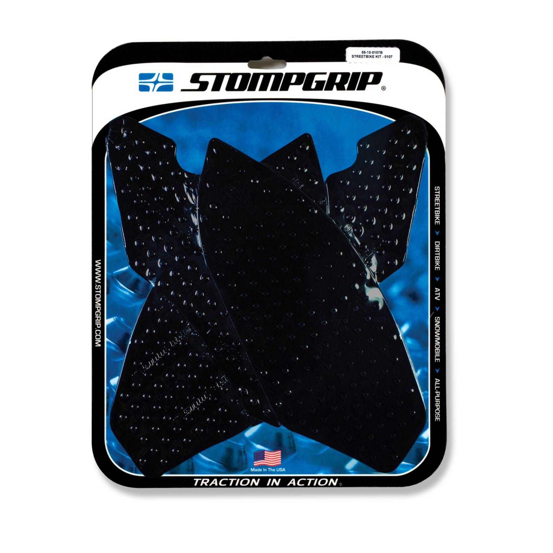 STOMPGRIP Traction Pad Tankpad Volcano für BMW S 1000 R Bj. 2014-2020, Farbe: Schwarz von Stompgrip