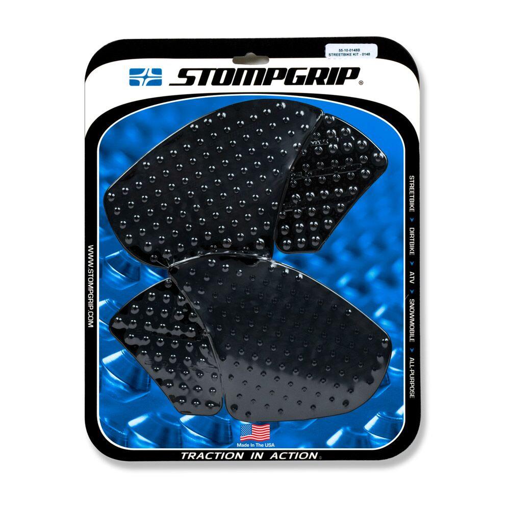 STOMPGRIP Traction Pad Tankpad Volcano für Ducati Panigale 1100 V4 S / SP Bj. 2018-2022, Farbe: Schwarz von Stompgrip