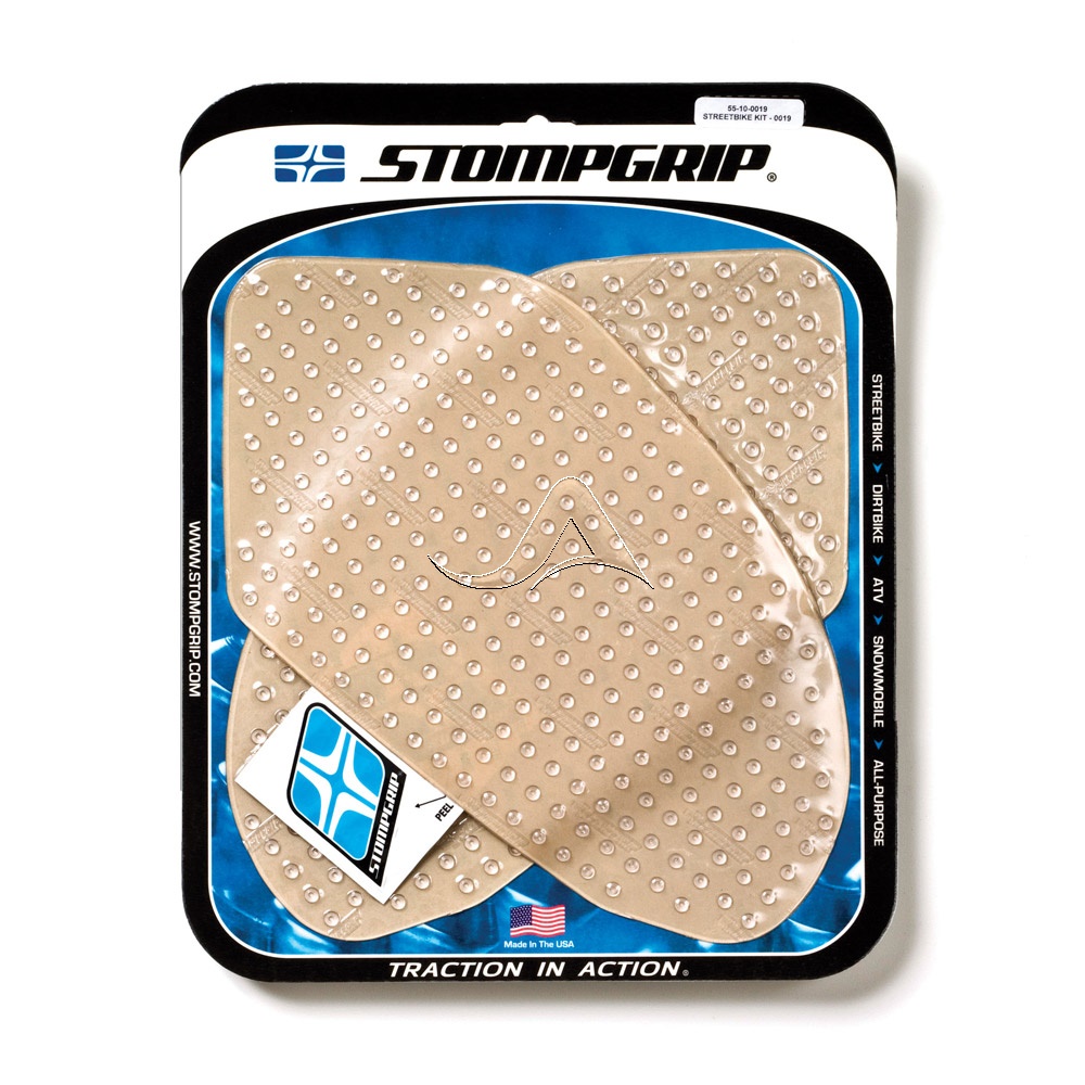 STOMPGRIP Traction Pad Tankpad Volcano für Honda CBR 600 F Bj. 2000-2006, Typ: PC35, Farbe: Klar von Stompgrip