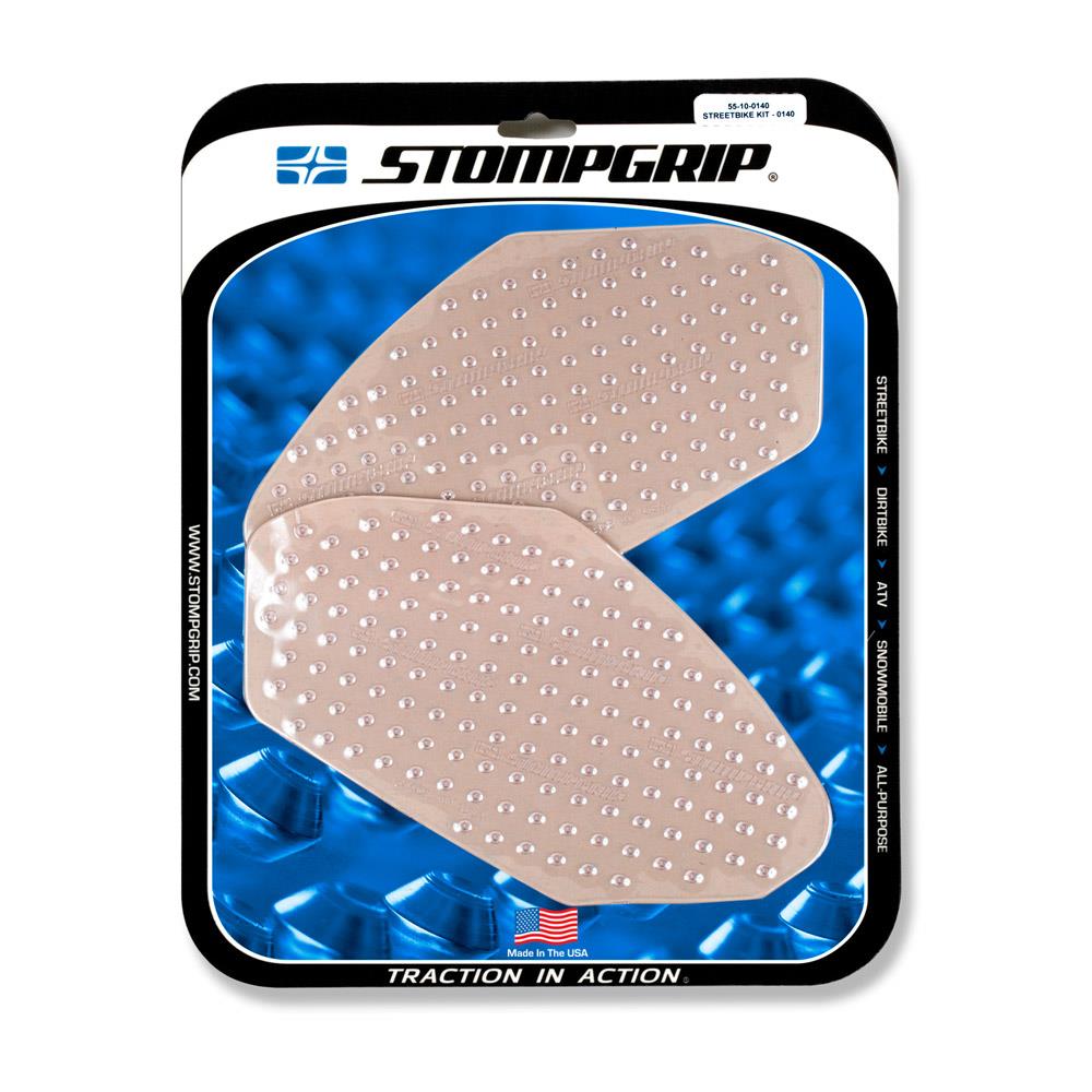 STOMPGRIP Traction Pad Tankpad Volcano für Kawasaki Z 650 / Ninja 650 Bj. 2017-2022, Farbe: Klar von Stompgrip