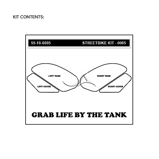 STOMPGRIP Traction Pad Tankpad Volcano für Suzuki GSF Bandit 1250 S/SA  Bj. 2015-2017, Farbe: Klar von Stompgrip