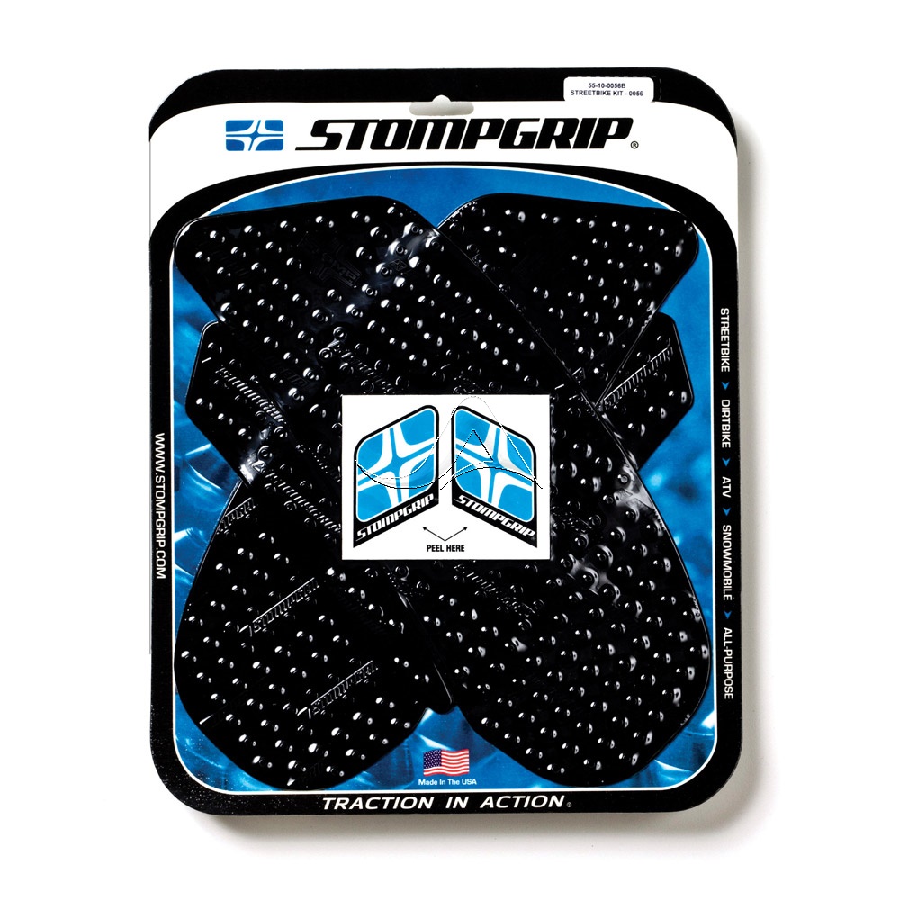 STOMPGRIP Traction Pad Tankpad Volcano für Suzuki GSX-R1000 Bj. 2009-2016, Typ: CY, Farbe: Schwarz von Stompgrip