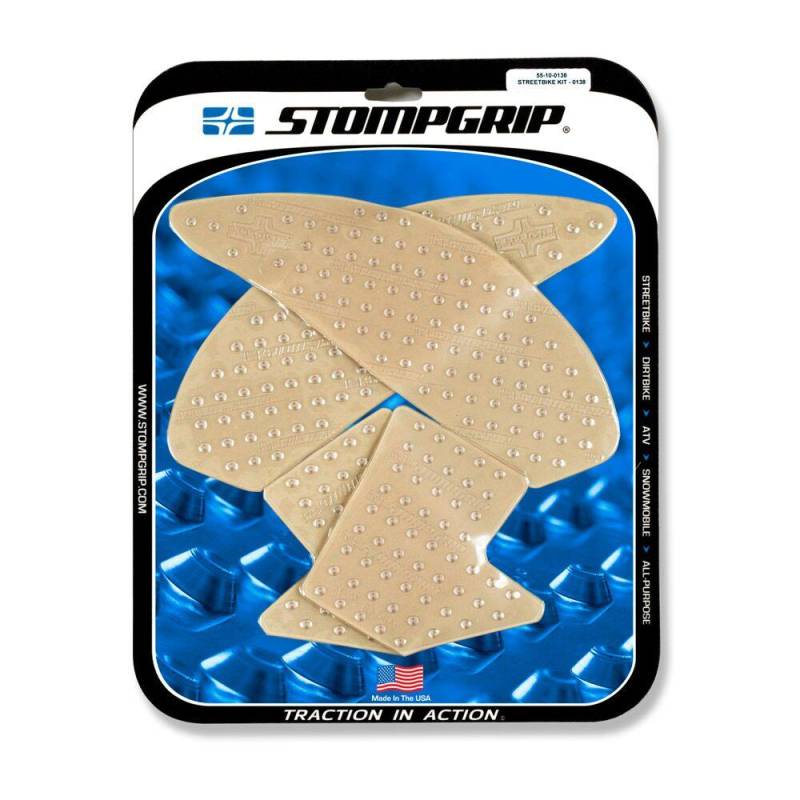 STOMPGRIP Traction Pad Tankpad Volcano für Yamaha MT-10 / SP Bj. 2016-2019, Typ: RN45, Farbe: Klar von Stompgrip