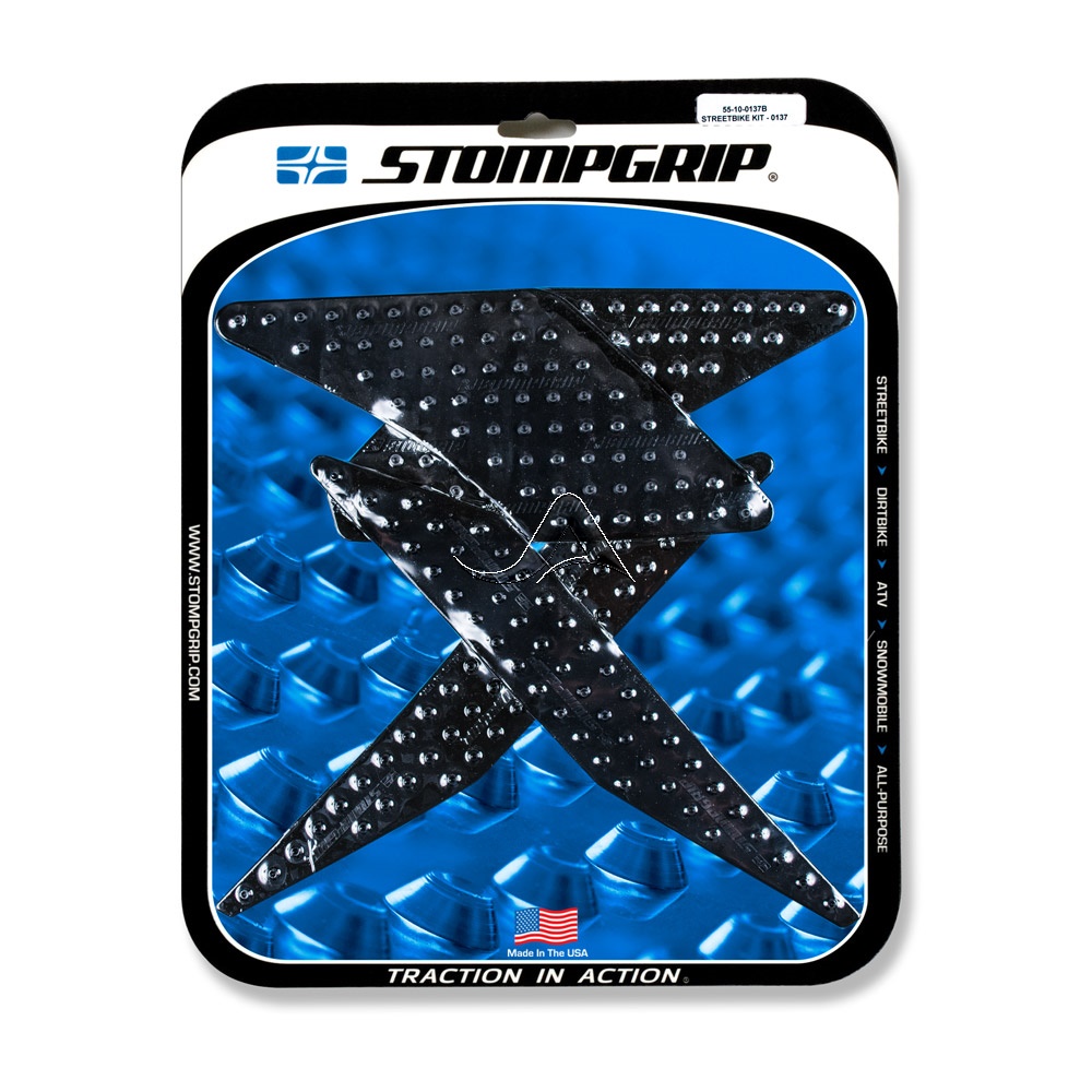 STOMPGRIP Traction Pad Tankpad Volcano für Yamaha MT-10 / SP RN45 Bj. 2016-2019, Farbe: Schwarz von Stompgrip