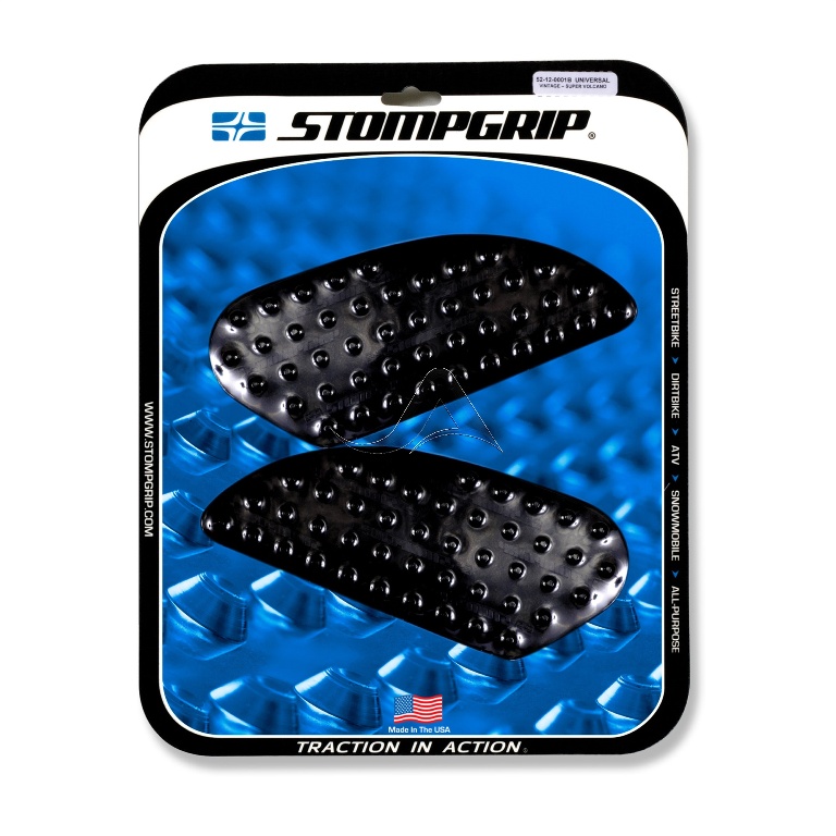 STOMPGRIP Traction Pad Tankpad Volcano für Yamaha YZF-R1 Bj. 2002-2003, RN09, Farbe: Schwarz von Stompgrip