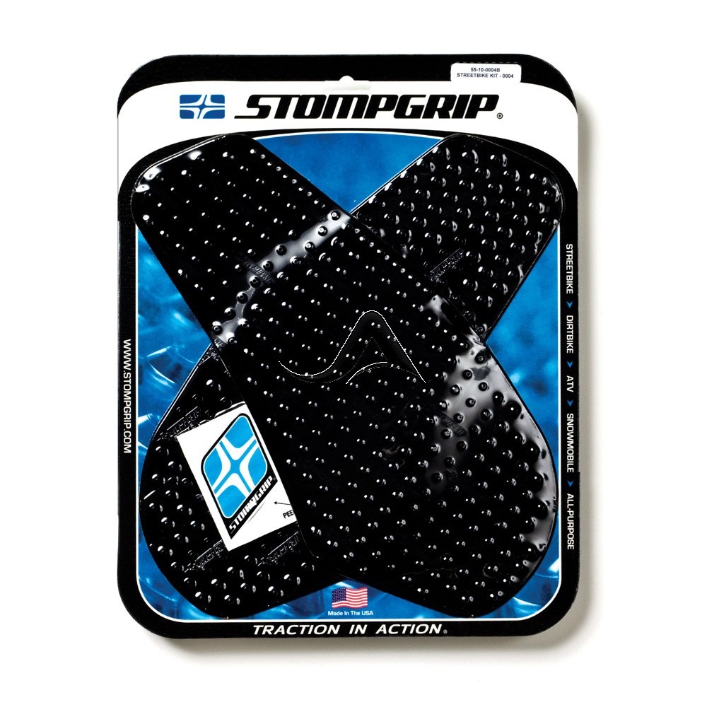 STOMPGRIP Traction Pad Tankpad Volcano für Yamaha YZF-R6 Bj. 2003-2005, RJ05 / RJ09 Farbe: Schwarz von Stompgrip