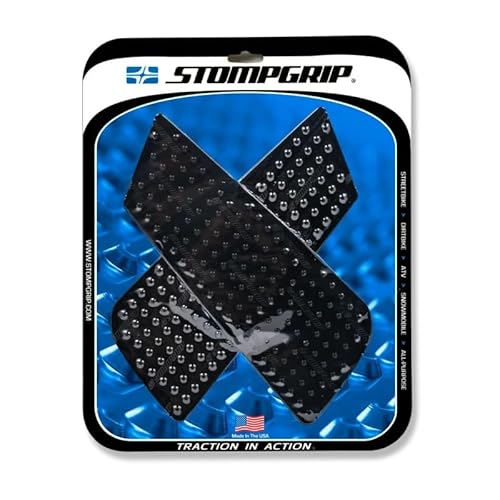 Stompgrip Motorrad Tankpad universal | Tankaufkleber Volcano | Tankschutz 286 x 82 x 114 mm schwarz von Stompgrip