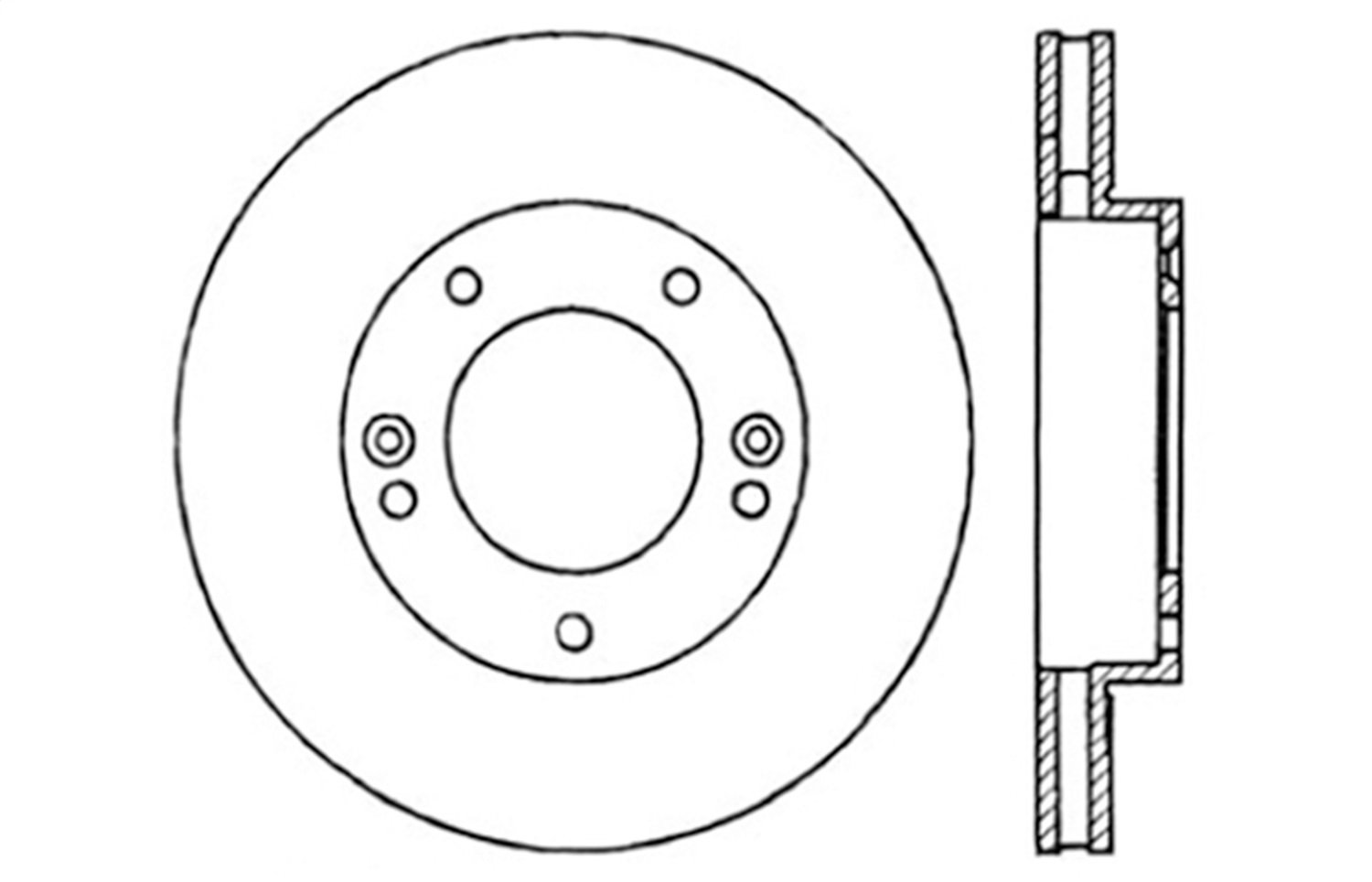 StopTech 127.50008R Sport Bohrer/Schlitz Bremsrotor (vorne rechts), 1 Stück von StopTech