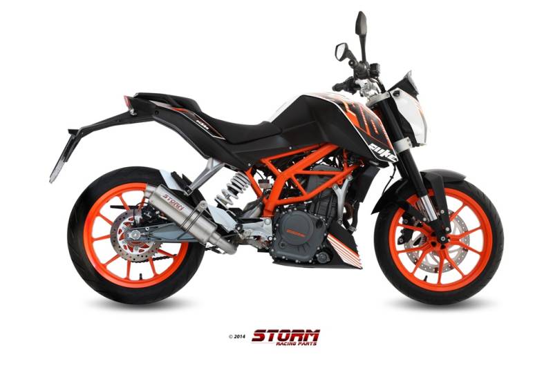 Komplettanlage Sport Auspuff GP Storm by MIVV KTM 390 Duke Bj. 2013-2016 mit ABE von Storm