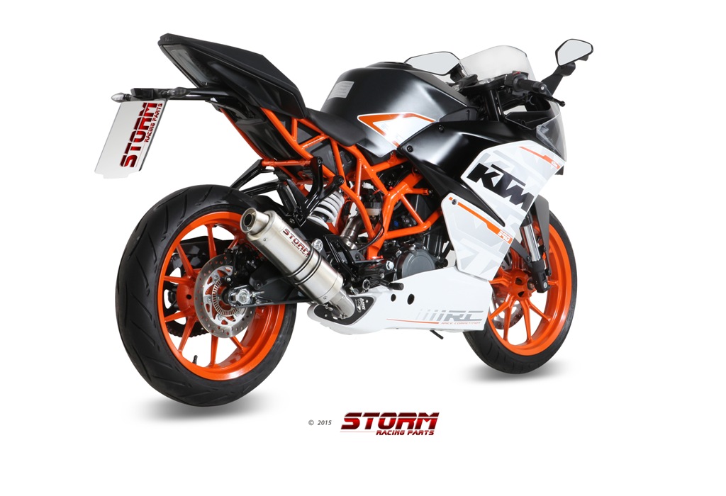 Komplettanlage Sport Auspuff GP Storm by MIVV KTM RC 390 Bj. 2014-2016 mit ABE von Storm