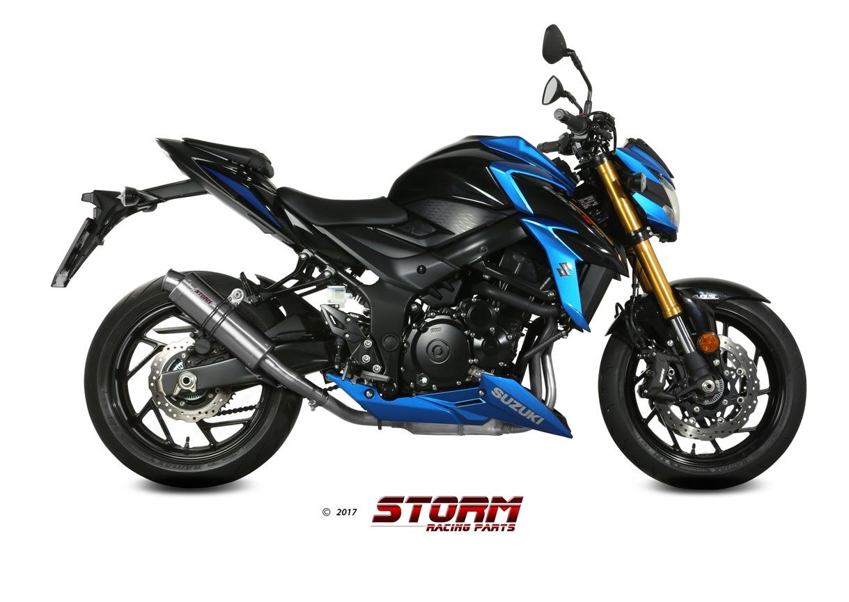 Sport Auspuff GP Storm by MIVV Edelstahl Suzuki GSX-S 750 Bj. 2017-2020 EURO-4 +ABE von Storm