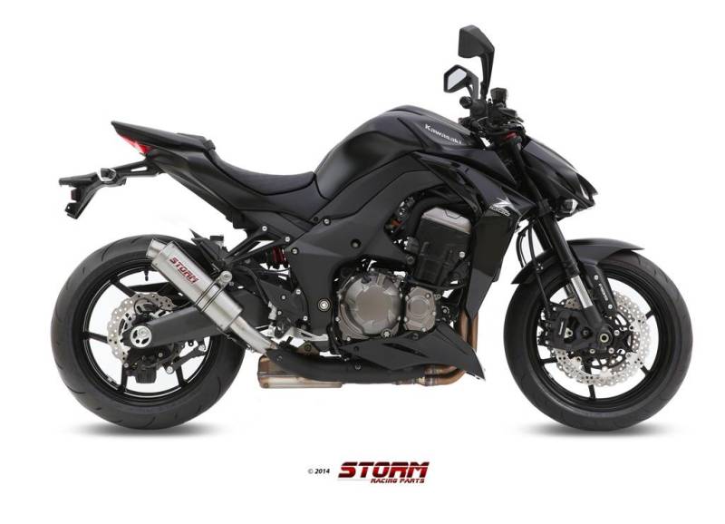 Sport Auspuff GP Storm by MiVV Kawasaki Z 1000 Bj. 2014-2020 EURO-3/EURO-4 +ABE von Storm