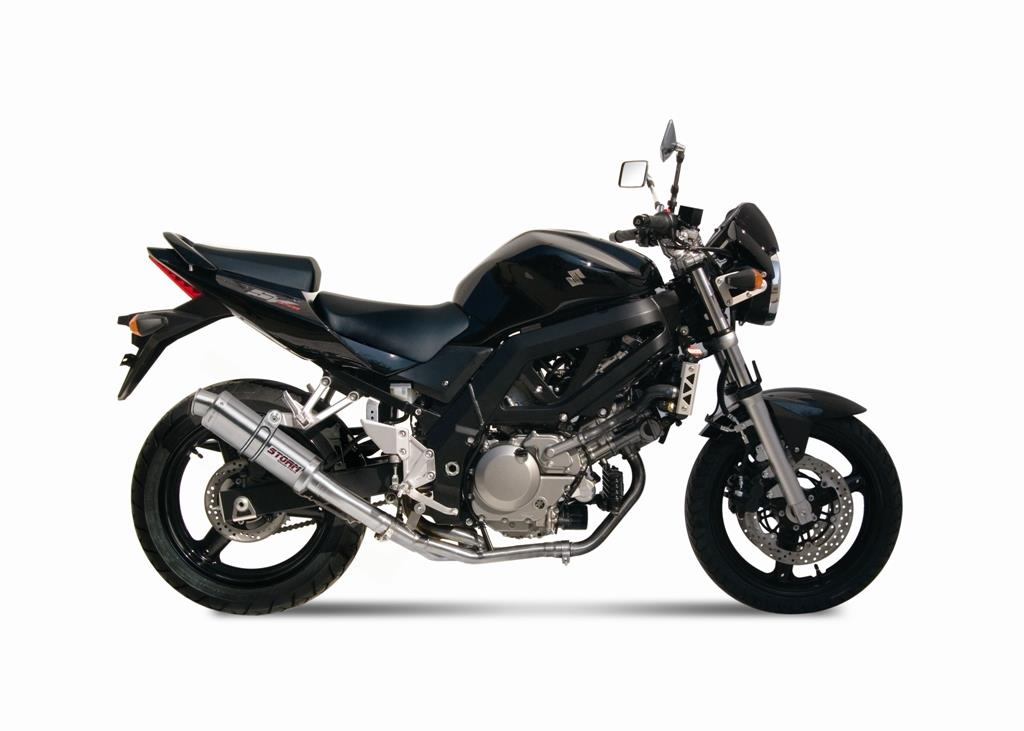 Sport Auspuff Komplettanlage GP Storm by MIVV Suzuki SV 650 / S + Krümmer Bj. 2004-2015 Typ: BY +ABE von Storm