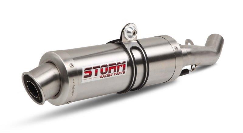 Sport Auspuff Komplettanlage Storm by MIVV GP Edelstahl HONDA CB 650 F Bj. 2014-2018 RC75 +ABE von Storm