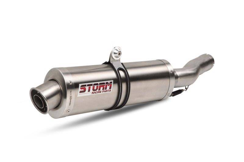 Sport Auspuff OVAL Storm by MIVV Edelstahl HONDA CBF 600 Bj. 2004-2010 PC38 / PC43 von Storm