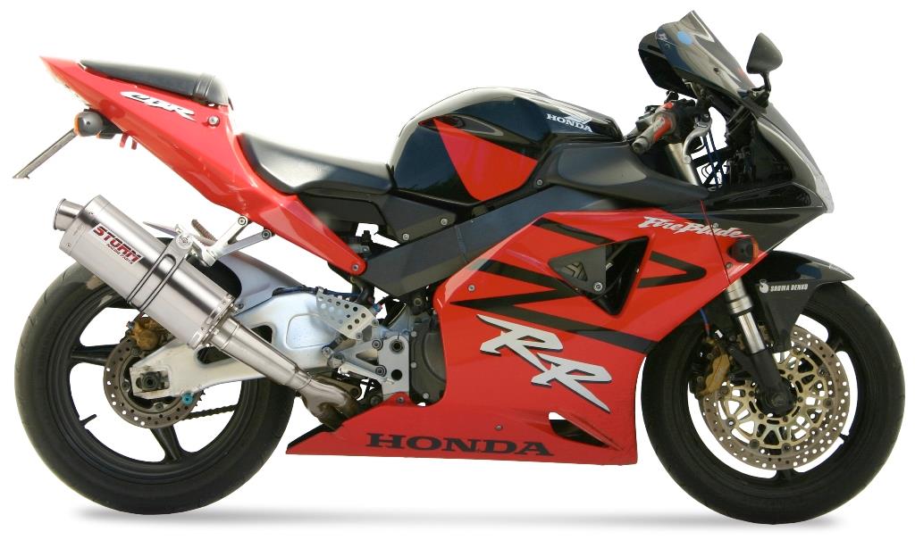 Sport Auspuff Oval Storm by MIVV Honda CBR 900 RR Bj. 2002-2004 SC50 mit ABE von Storm