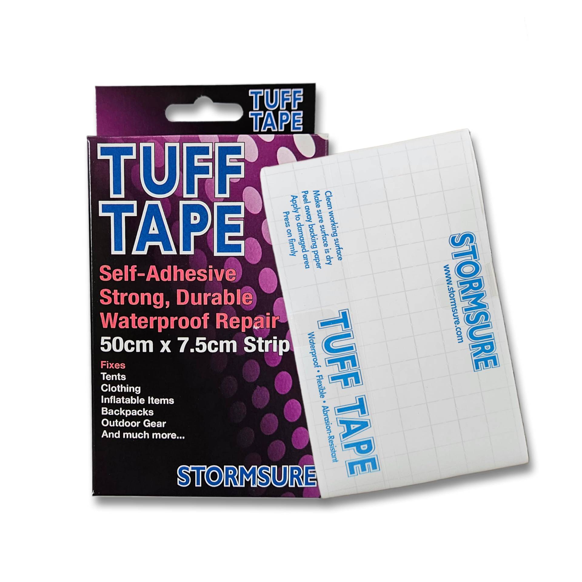 TUFF Tape Reparatur 0,5m - Outdoor-Bekleidungsreparaturen, Selbstklebend, Wasserdicht, Flexibel von Stormsure