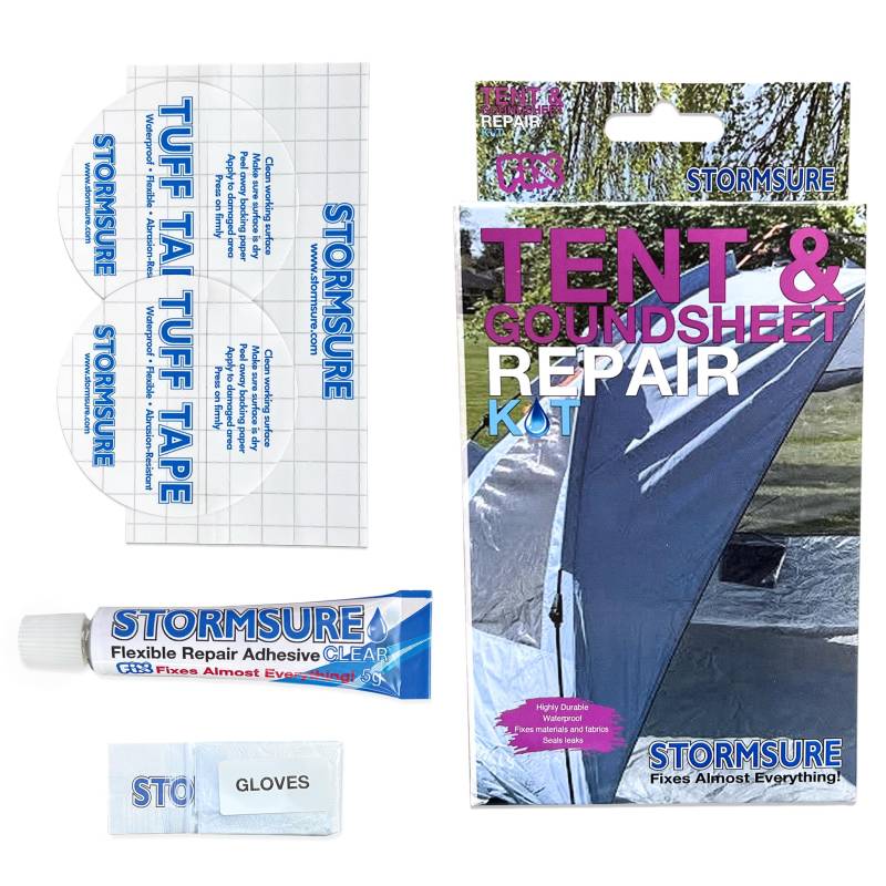 Stormsure Tent Awning & Groundsheet Repair Kit - Essential for Outdoor Camping: Seals Seams, Fixes Tears, Extends Life von Stormsure