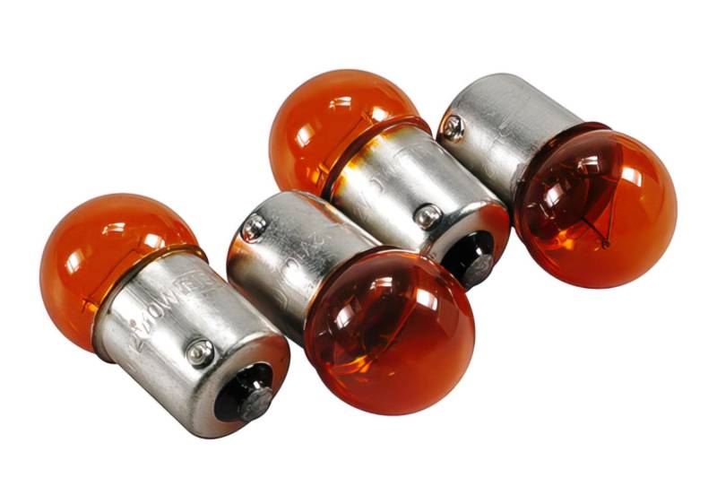 Blinkerlampenset (x4) 12V - 10W BA15S orange von Str8