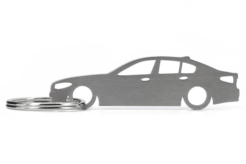 CarShape Schlüsselanhänger aus Edelstahl Modellauto Silhouette - Kompatibel mit G30 5´er Series von Streetculture