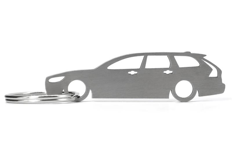 CarShape Schlüsselanhänger aus Edelstahl Modellauto Silhouette - Kompatibel mit V90 von Streetculture