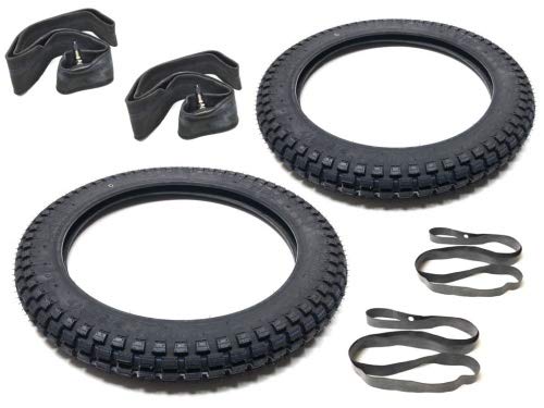 Reifen Komplett Satz 2.75-17 2 3/4x17 Zoll passend für K T M SM Comet Rixe Sachs Miele von Streetparts 24