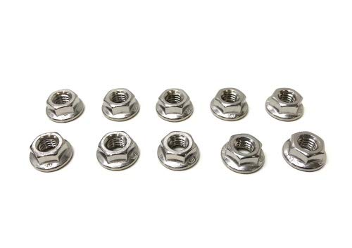 10x Mutter (M8x1,25) Flanschmutter mit Bund von Streetparts24