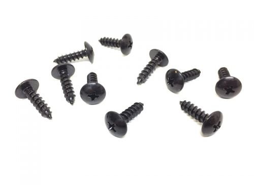 10x Verkleidungsschrauben M5 x 20mm Schwarz – passend für Yamaha Aerox, MBK Nitro – Moped Motorrad Universal Blechschrauben von Streetparts24