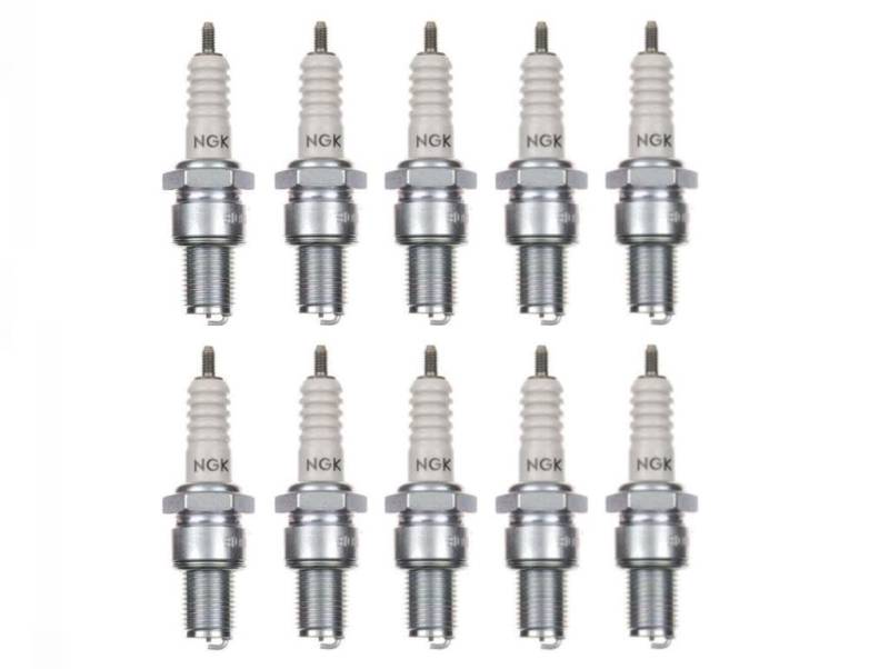 10x Zündkerze B10EG Zündkerzen Set 10 Stück 10er Pack für Motorrad/Roller kompatibel für: N80 N54R N57R N82 W29ES-V W31EN von Streetparts24