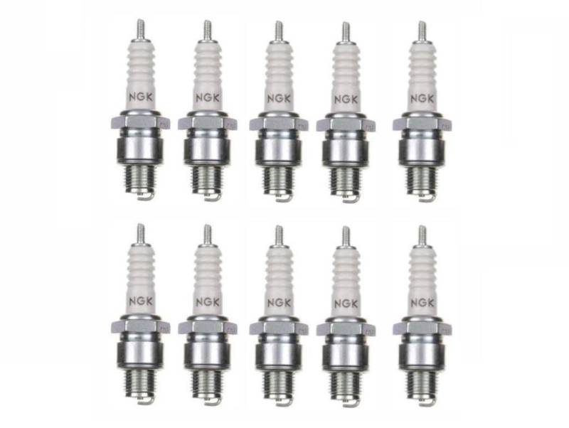 10x Zündkerze B8HS Zündkerzen Set 10 Stück 10er Pack passend für Motorrad/Roller kompatibel mit 0241248531 0241248540 0241256512 0241256519 W240M1 W240MZ1 W240T1 W250T1 W260M1 W260MZ1 W260T1 W275T1 von Streetparts24