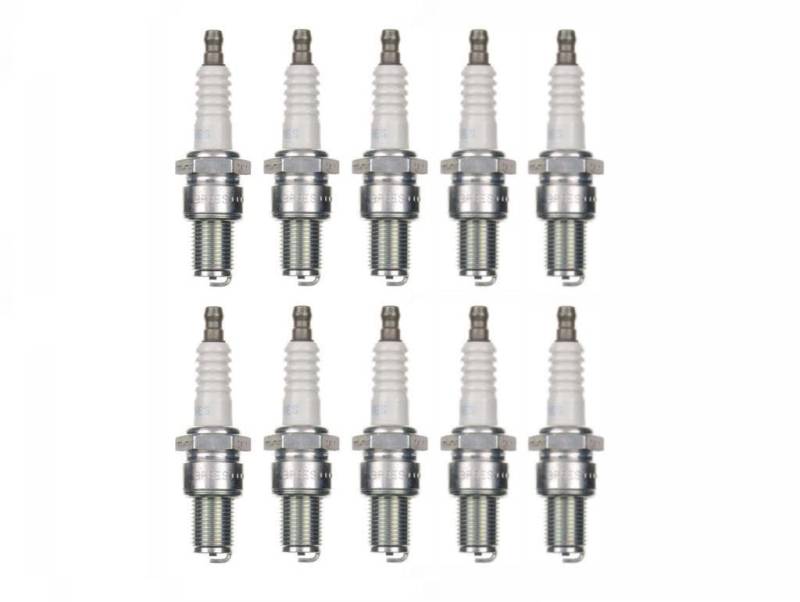 10x Zündkerze BR8ES Zündkerzen Set 10 Stück 10er Pack passend für Motorrad/Roller kompatibel passend für: 0242250503 W4CC WR4CC WR4CP WR5CC 818 8902 OE108 von Streetparts24