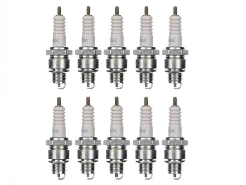 10x Zündkerze BR8HSA Zündkerzen Set 10 Stück 10er Pack passend für Motorrad/Roller kompatibel passend für BR8HSA WR3BC0 WR4AC W22FR-L W24FPR-L W24FR-L W24FRL L78C P-L5SC P-RL5SC RL78C von Streetparts24