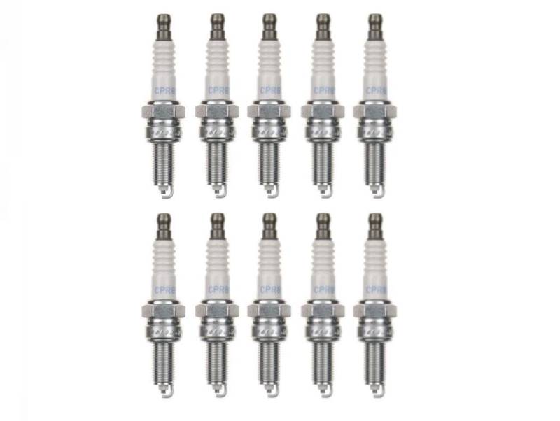 10x Zündkerze CPR8E Zündkerzen Set 10 Stück 10er Pack für Motorrad/Roller kompatibel für: 0242055509 UR3DC 977 RG6YC RG6YCA RG6YCH von Streetparts24