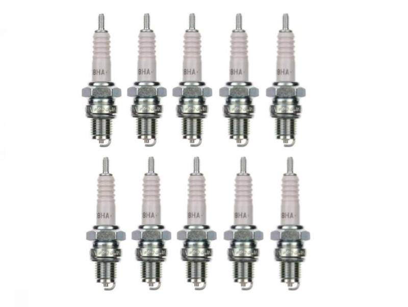 10x Zündkerze D8HA Zündkerzen Set 10 Stück 10er Pack für Motorrad/Roller kompatibel für: XR2AS 816 P7 P7Y stk 816 4103 X24FS-U X24FSU stk 4103 von Streetparts24