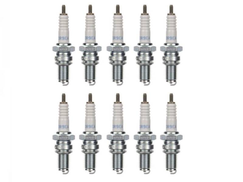 10x Zündkerze DR9EA Zündkerzen Set 10 Stück 10er Pack für Motorrad/Roller kompatibel für XR2CE0 XR2CS, RA2HC RA4HC RAX92C, IXU01-27 X27ESR-U X27ESRU von Streetparts24