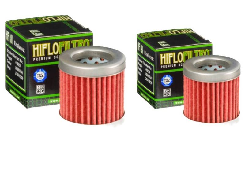 2x Ölfilter HF181 für Aprilia Habana 125 Piaggio Hexagon Vespa ET4 von Streetparts24