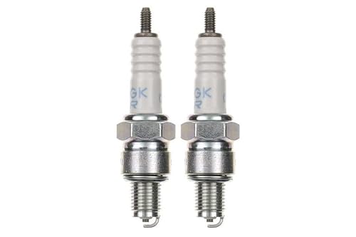 2x Zündkerze CR6HS Zündkerzen Set 2 Stück passend für Motorrad/Roller kompatibel passend für UR3AS UR4AS UR6AC P-RZ9HC P-Z9HC RZ98C Z9Y IUF22 U20FSR-U U20FSRL U20FSRU uvm. von Streetparts24