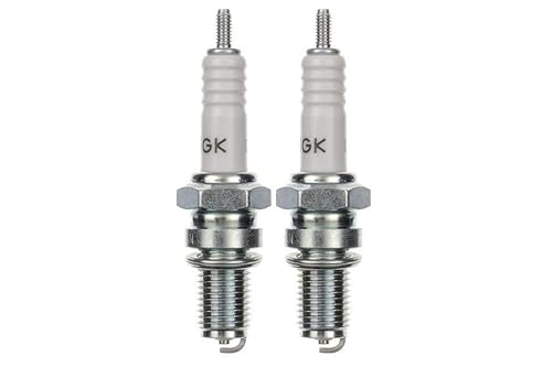 2x Zündkerze D8EA passend für Zündkerzen Set 2 Stück passend für Motorrad/Roller/Scooter kompatibel passend für: 0241145507 0241150502 0241150504 0241150505 von Streetparts24