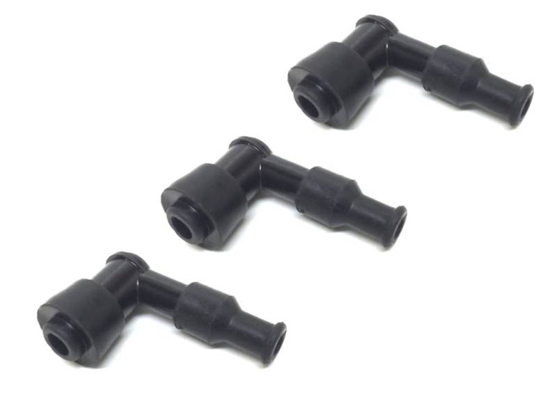 3x Zündkerzenstecker Kerzenstecker 90 Grad wasserdicht für Piaggio NRG TPH Sfera Zip, Vespa LX LXV S 50 2-Takt Roller von Streetparts24