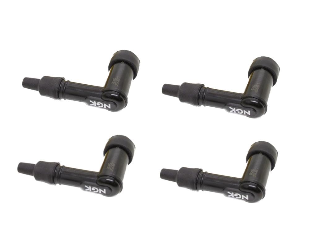 4x NGK Zündkerzenstecker LB05F – 90° für Roller, Mofa & Scooter von Streetparts24