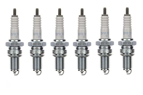 6x Zündkerze DPR7EA-9 für 6er Pack Zündkerzen Set 6 Stück für Motorrad kompatibel für XR5DC XR7LDC, P-RA7HC RA2HC RA6Y RA6YC RA8HC RA8Y, X22EPR-U9 X22EPRU9 X24EPRU9 X27EPRU9 von Streetparts24