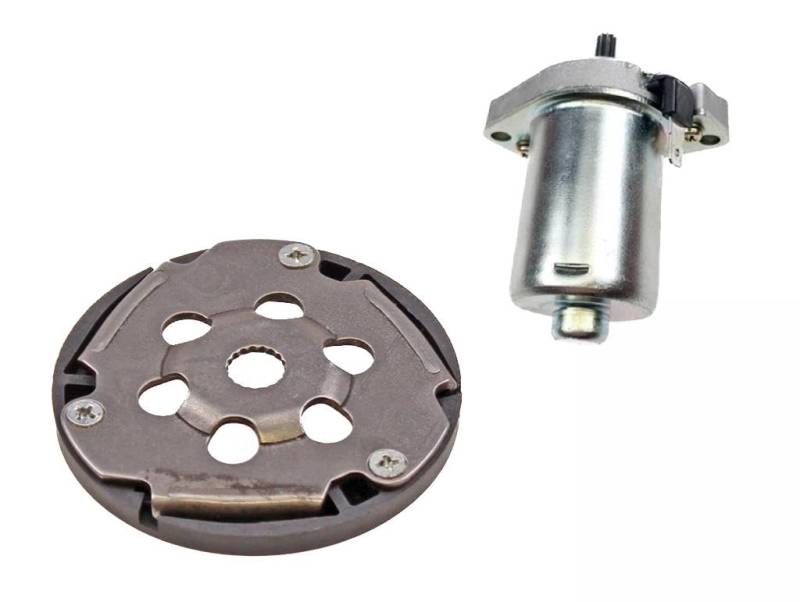 Anlasser Motor E-Starter + Anlasserfreilauf Set passend für Yamaha Aerox Jog R Neos Slider, MBK Nitro Mach G Neos, Malaguti F12 F15, Aprilia SR 50 Minarelli – Zuverlässige Leistung von Streetparts24