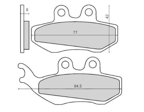 Bremsbeläge passend für Hexagon Gilera Runner 125 180 200 FX VX FXR VXR von Streetparts24