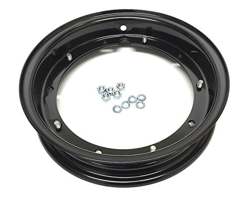 Felge Schwarz 2.10-10 passend für 3.00/3.50-10 Zoll passend für Vespa PK PX ET3 Primavera Rally Special von Streetparts24