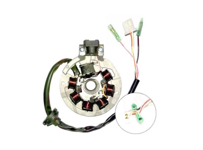 Lichtmaschine Zündung Stator 4 Kabel passend für CPI, Keeway, Generic, ATU 50 Roller/Scooter von Streetparts24